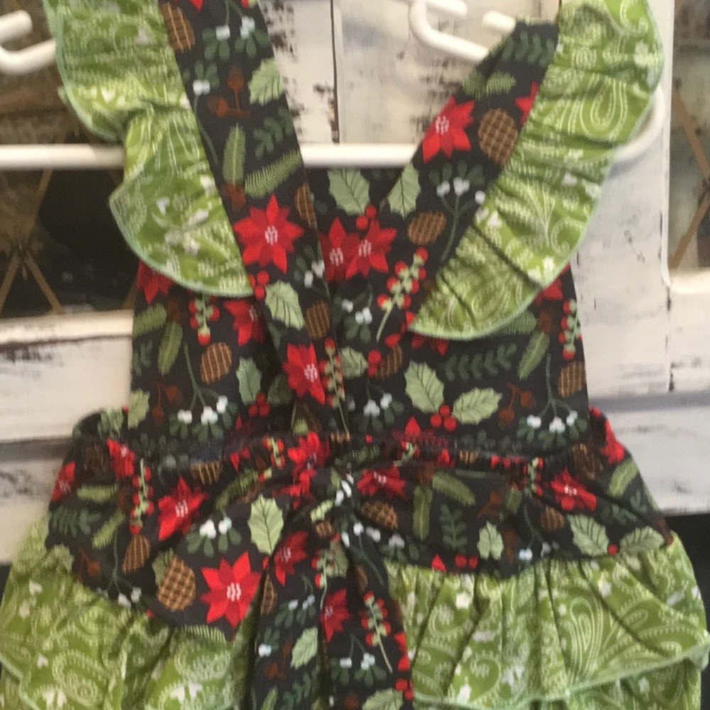 New Ric rac & ruffles bubble size 12m Christmas - Picture 5 of 5